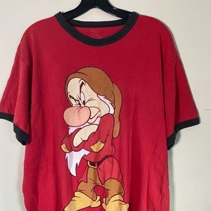 Disney; Grumpy Dwarf tee shirt; XL